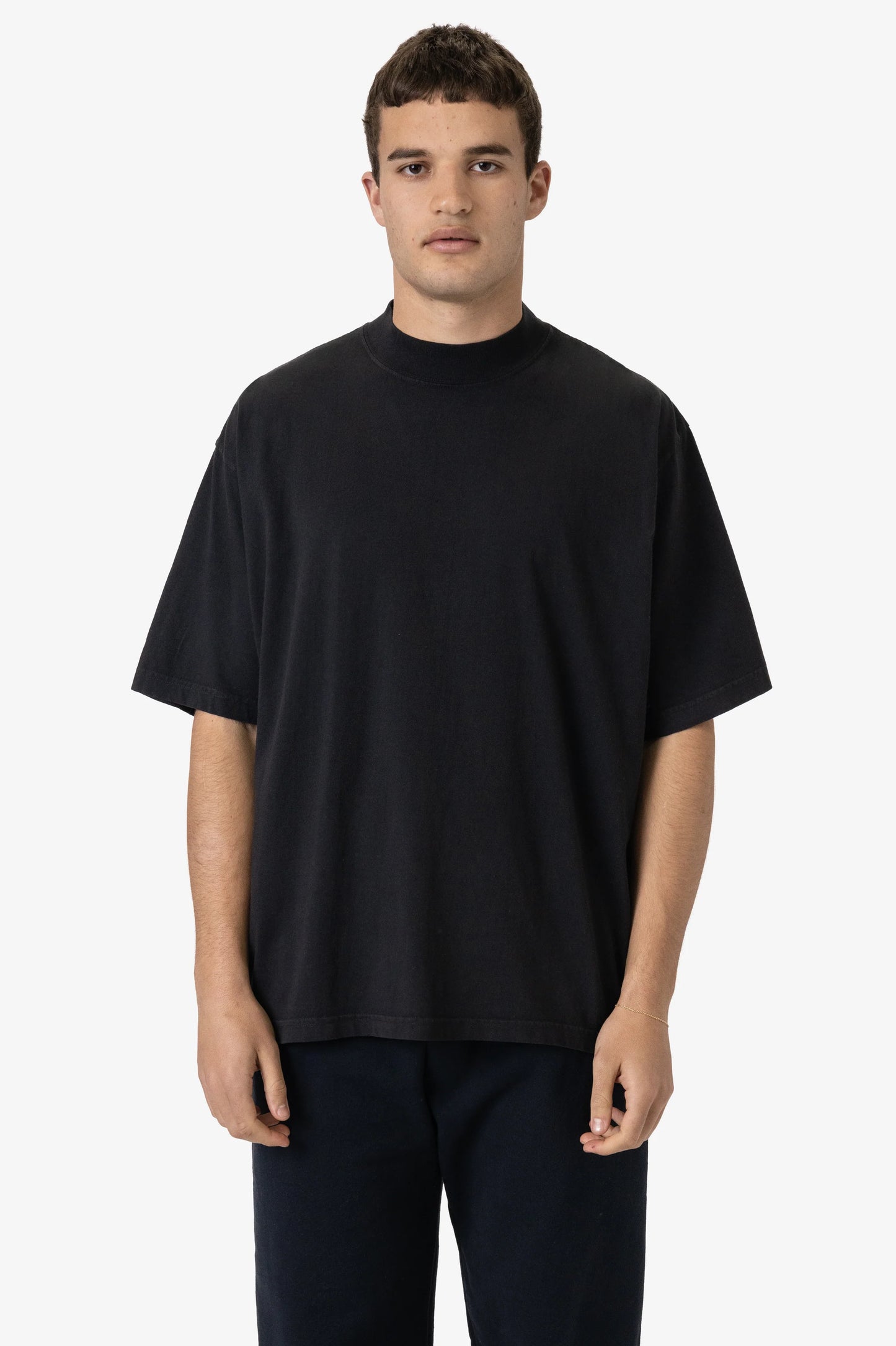 18/1 Oversized Short Sleeve High Mockneck T-shirt - 1825GD