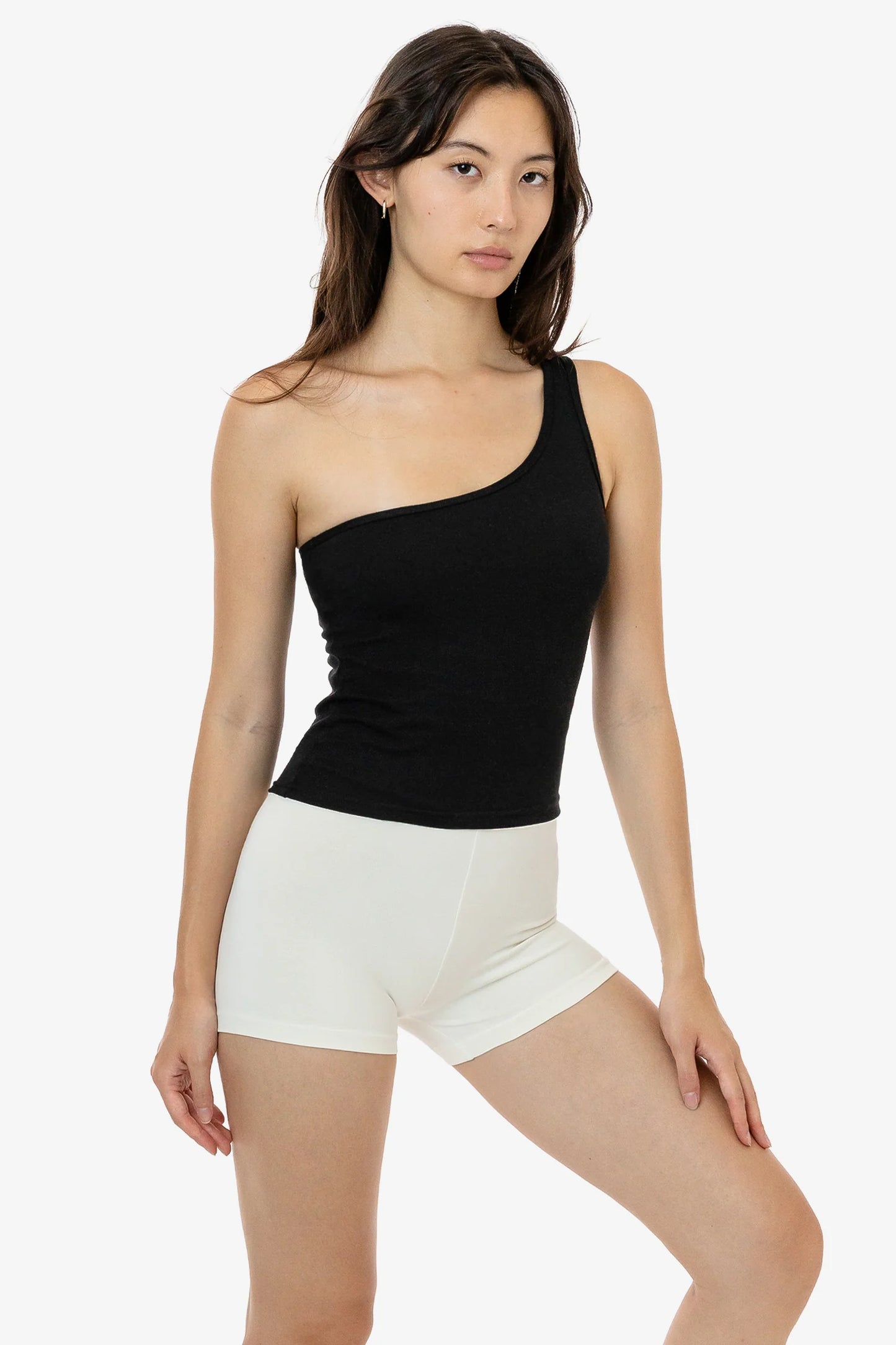 Baby Rib One Shoulder Top - 43089
