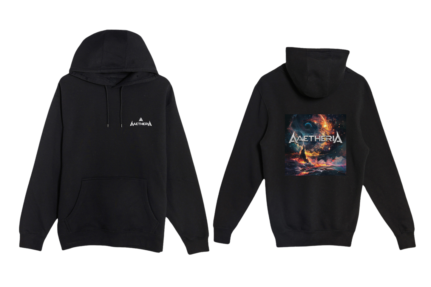 Aaetheria Pullover Hoodie Front and back Print