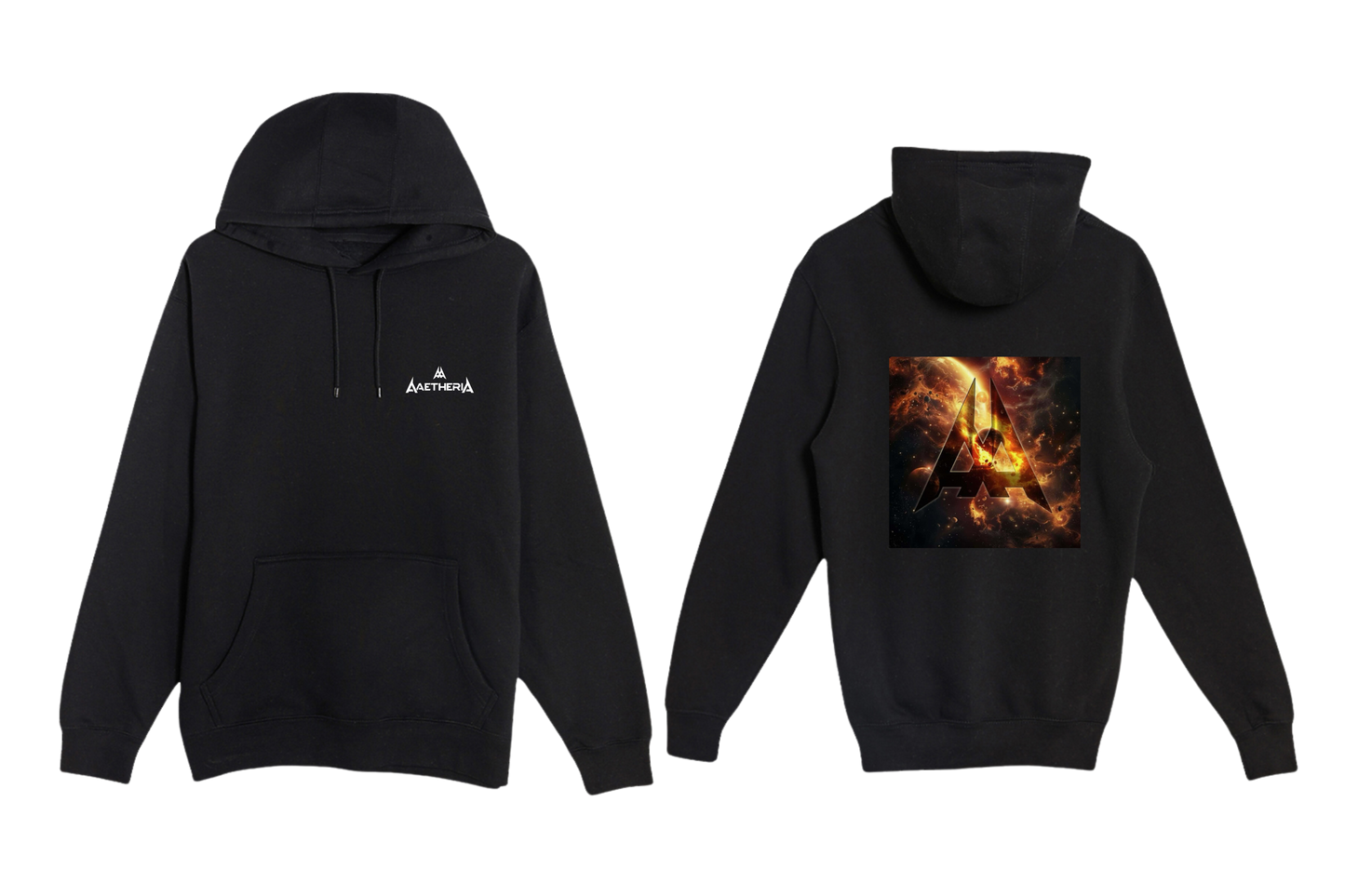 Aaetheria Pullover Hoodie Front and back Print