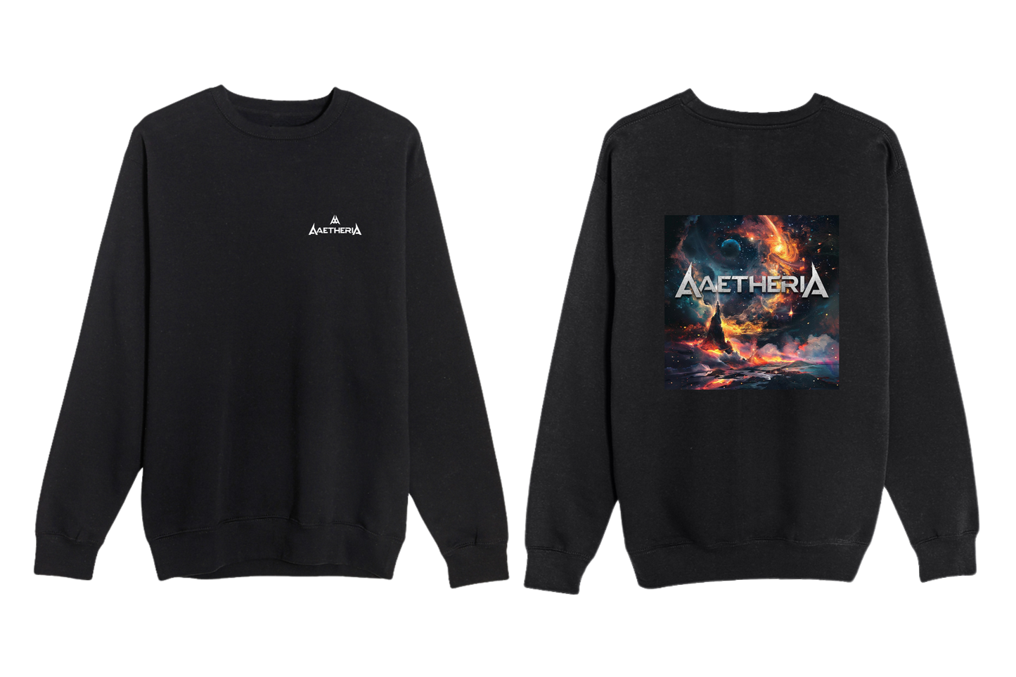 Aaetheria Premium Sweatshirt Front and Back