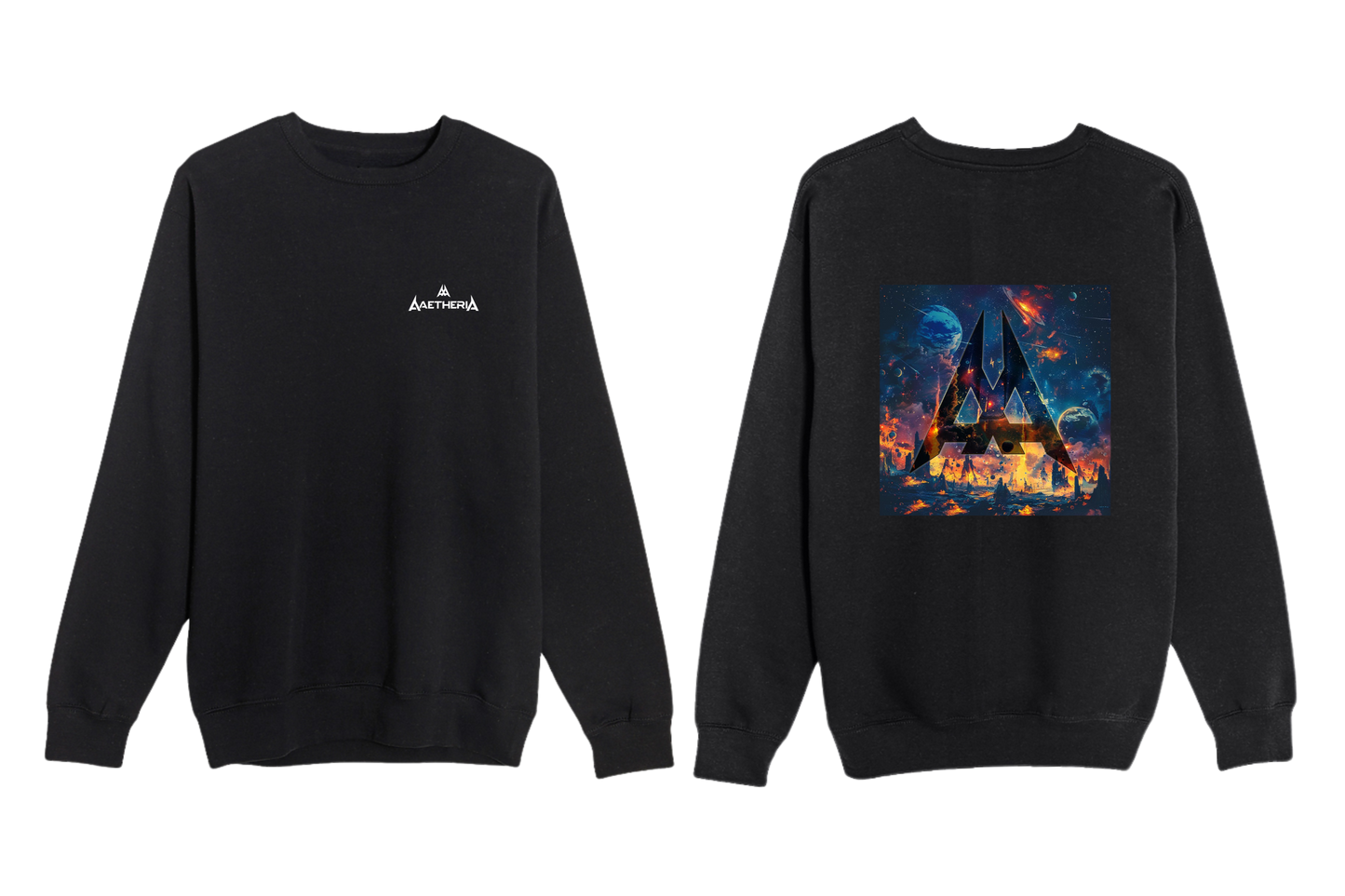 Aaetheria Long Sleeve Tee Front and Back Print