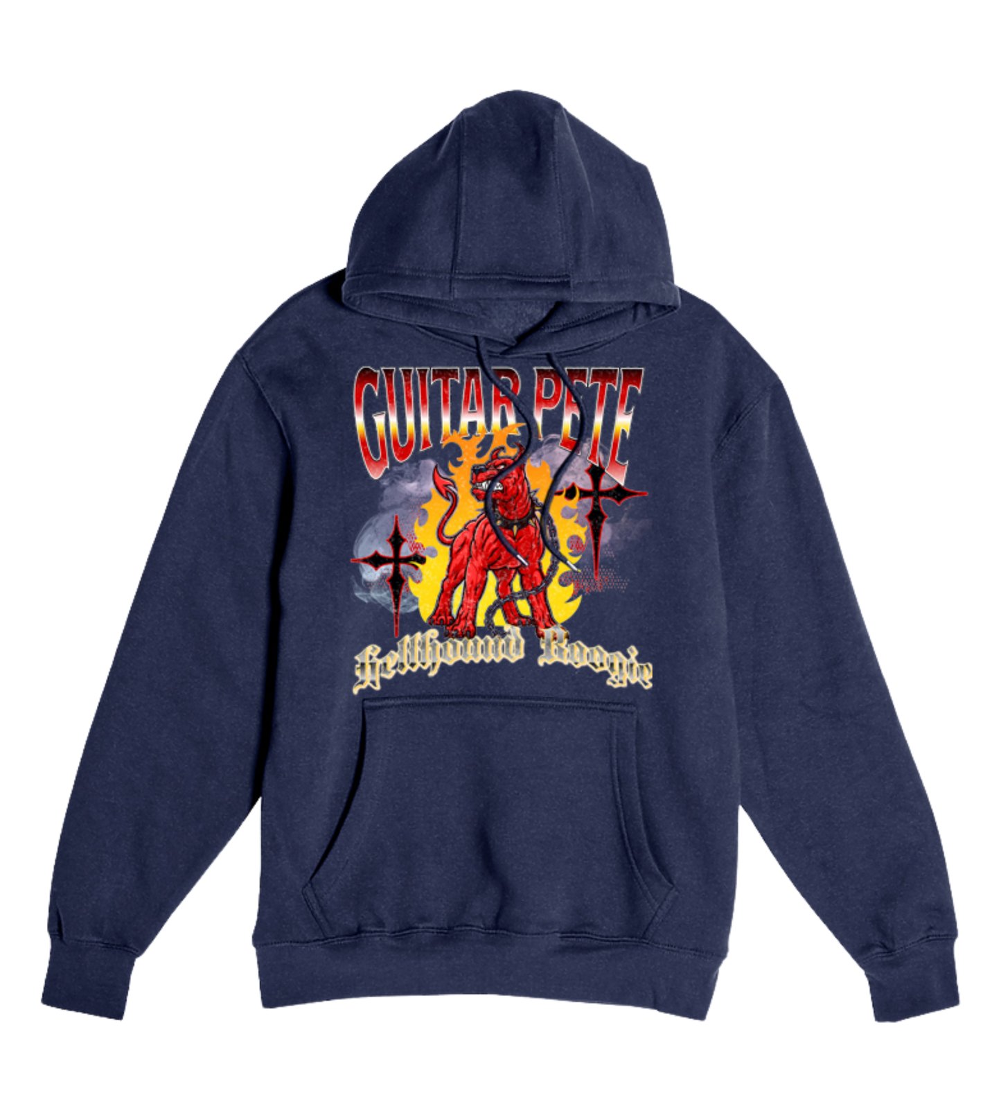 Guitar Pete Cross Hoodies