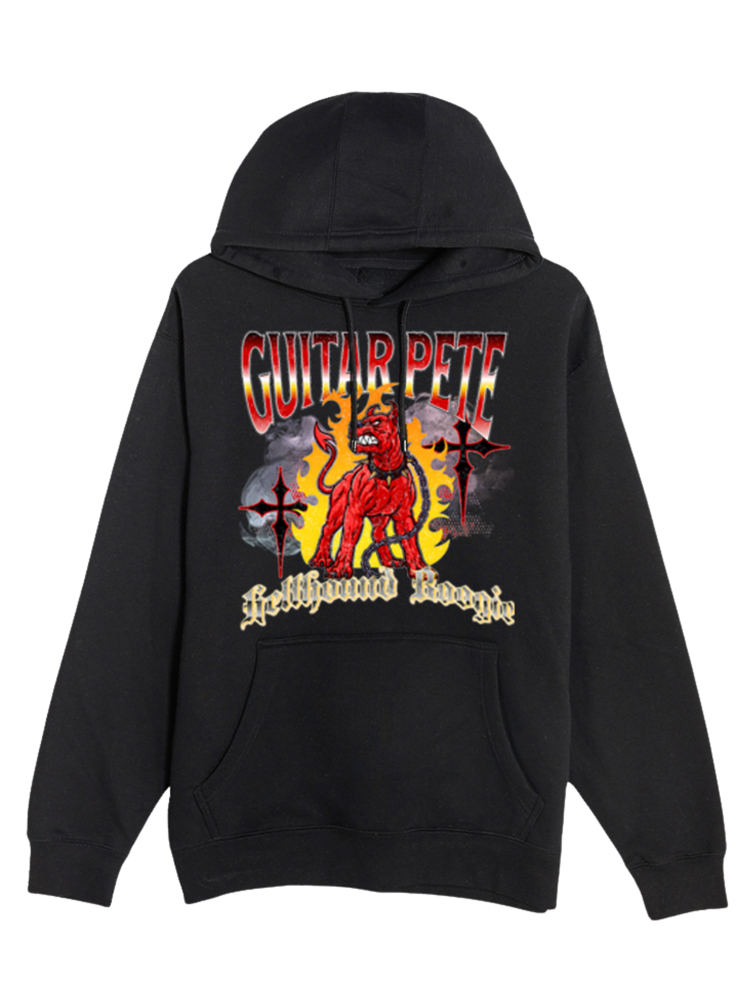 Guitar Pete Cross Hoodies