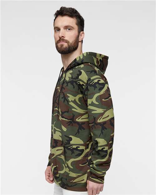 Camo Pullover Fleece Hoodie - 3969