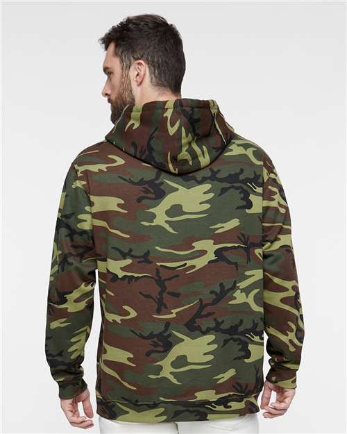 Camo Pullover Fleece Hoodie - 3969