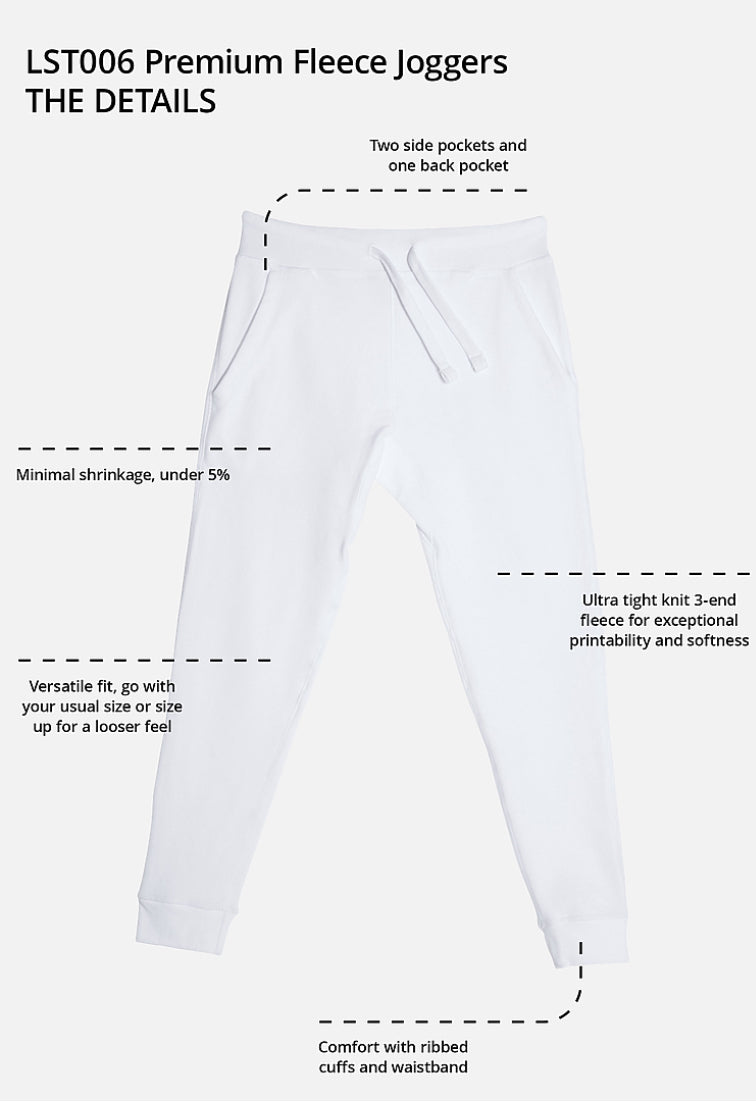 Premium Fleece Joggers LST006 (Regular Sizes)