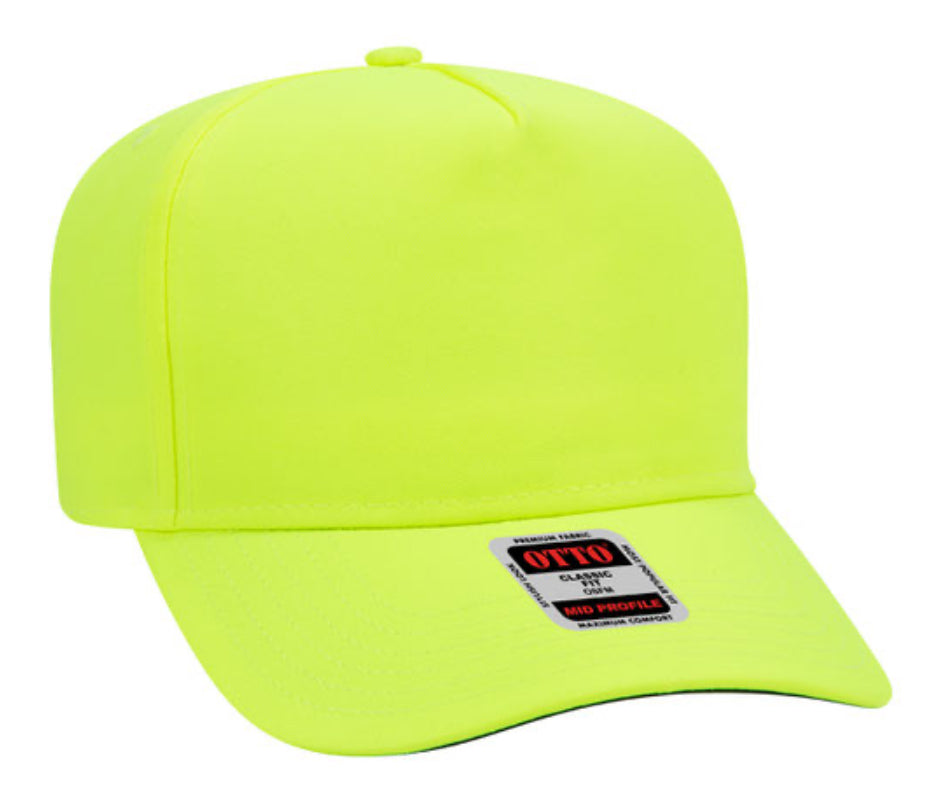 OTTO CAP 5 PANEL MID PROFILE BASEBALL CAP-CROWN SPLIT 31069