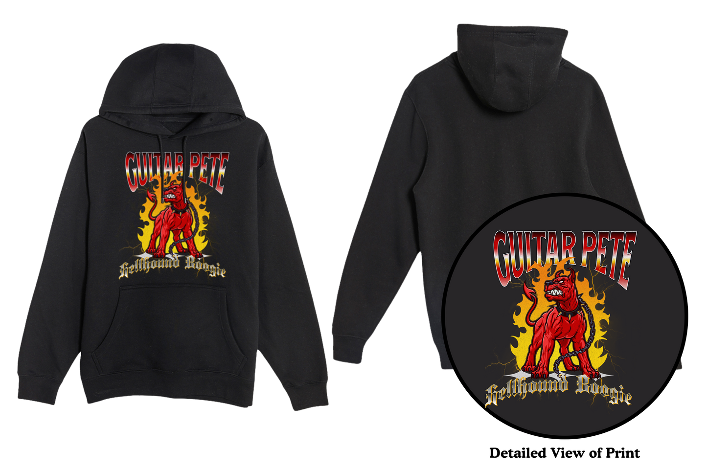 Guitar Pete Lightning Hoodie