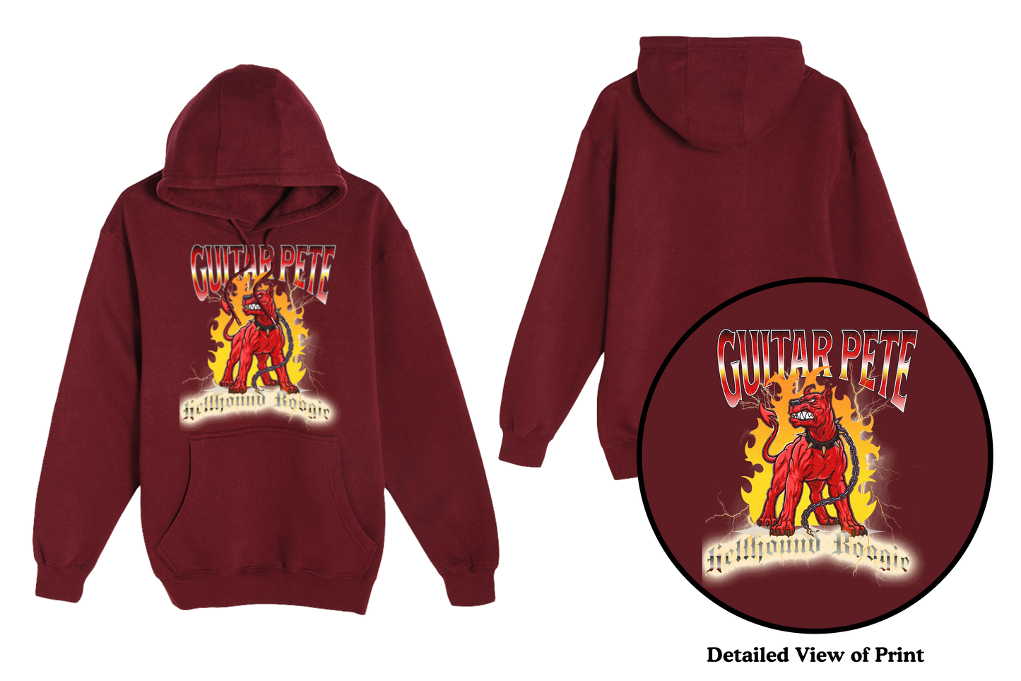 Guitar Pete Lightning Hoodie