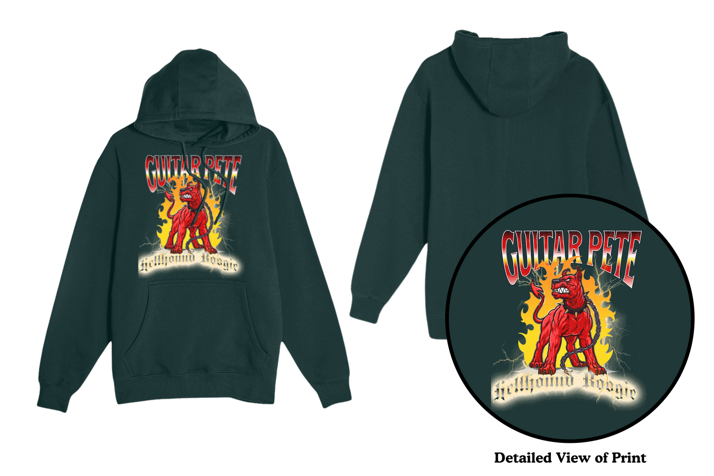 Guitar Pete Lightning Hoodie