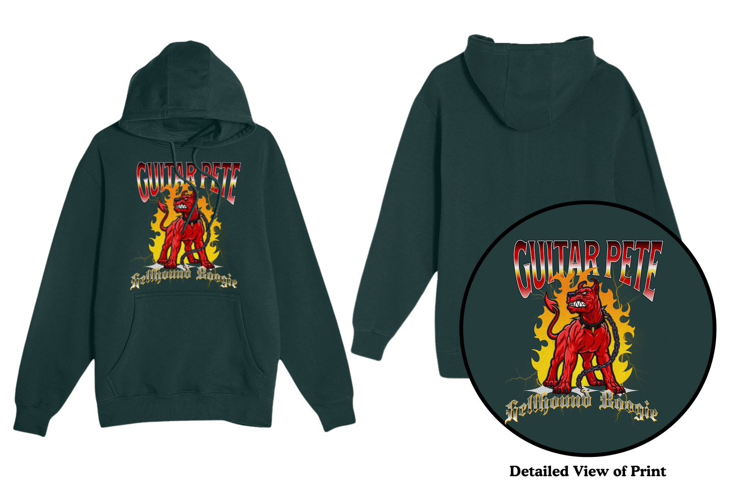 Guitar Pete Lightning Hoodie