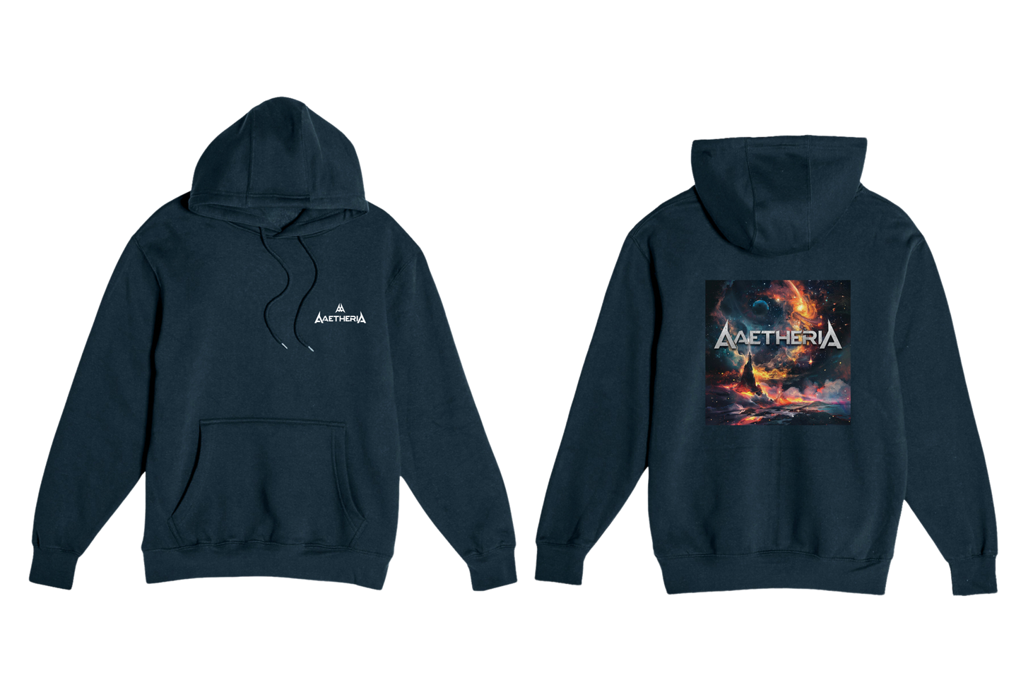 Aaetheria Pullover Hoodie Front and back Print