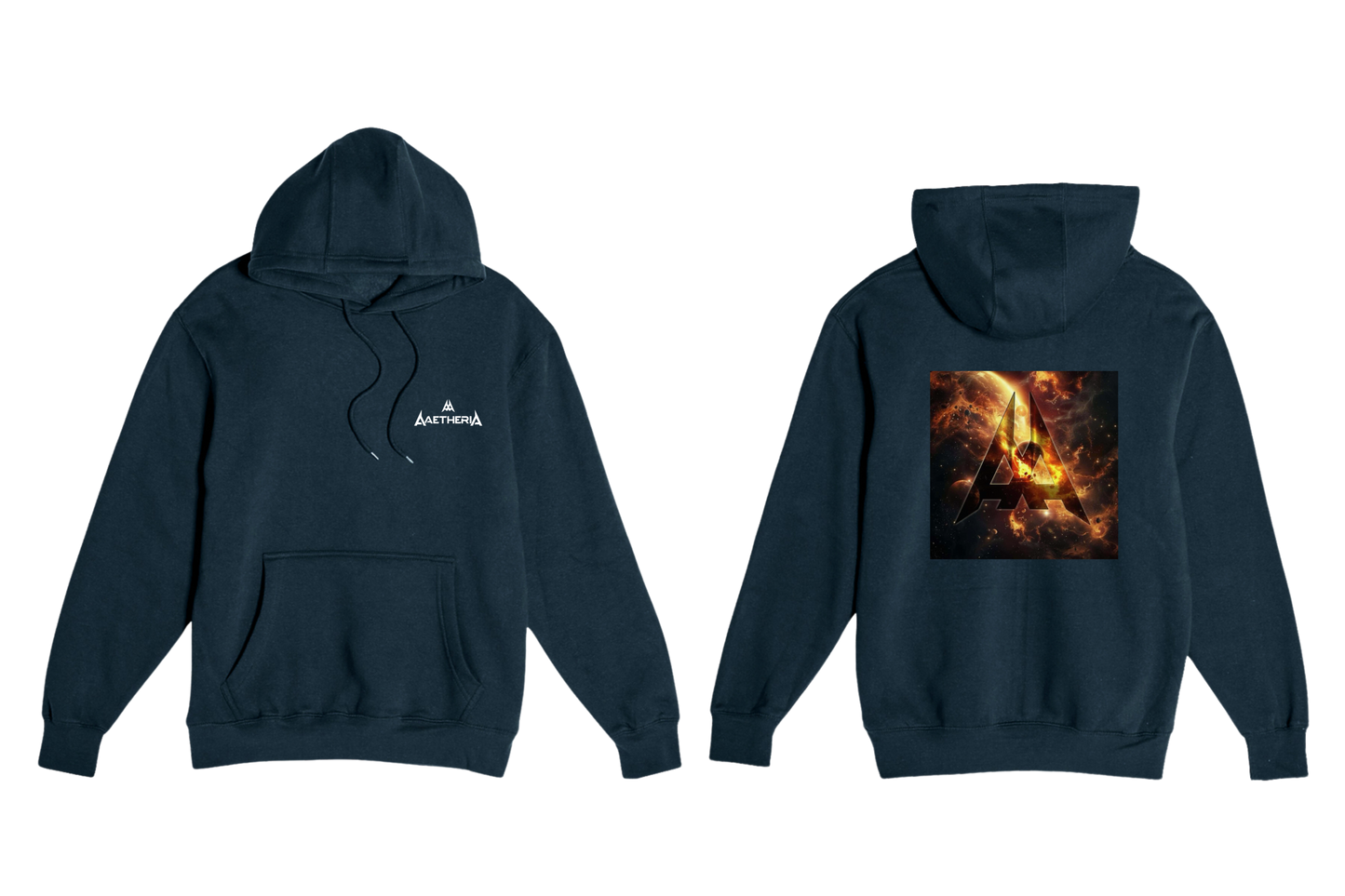 Aaetheria Pullover Hoodie Front and back Print