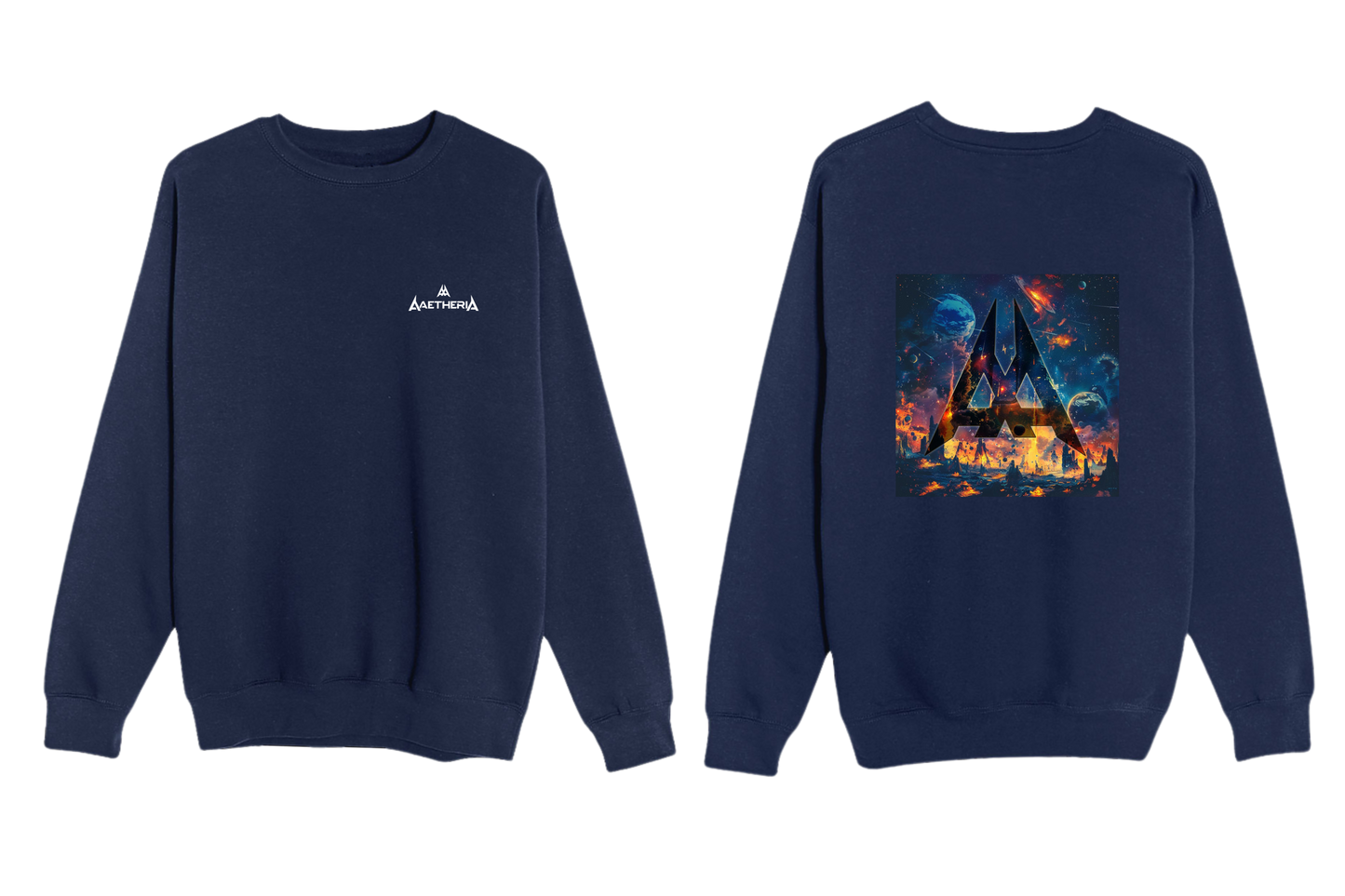 Aaetheria Long Sleeve Tee Front and Back Print