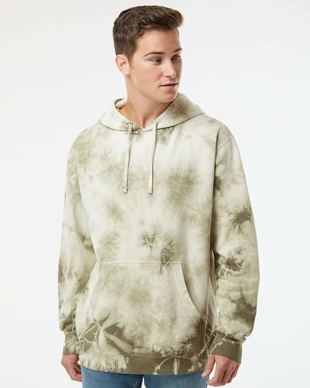 Midweight Tie-Dyed Hooded Sweatshirt - PRM4500TD