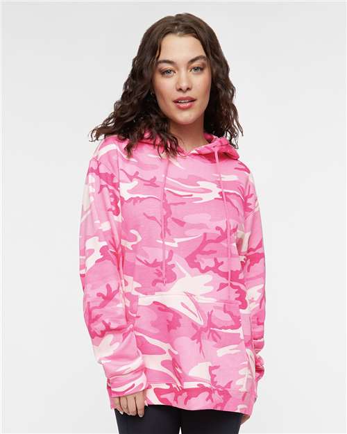 Camo Pullover Fleece Hoodie - 3969