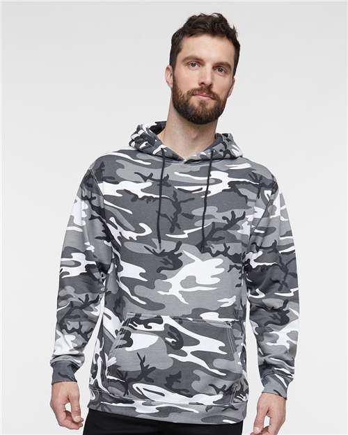 Camo Pullover Fleece Hoodie - 3969