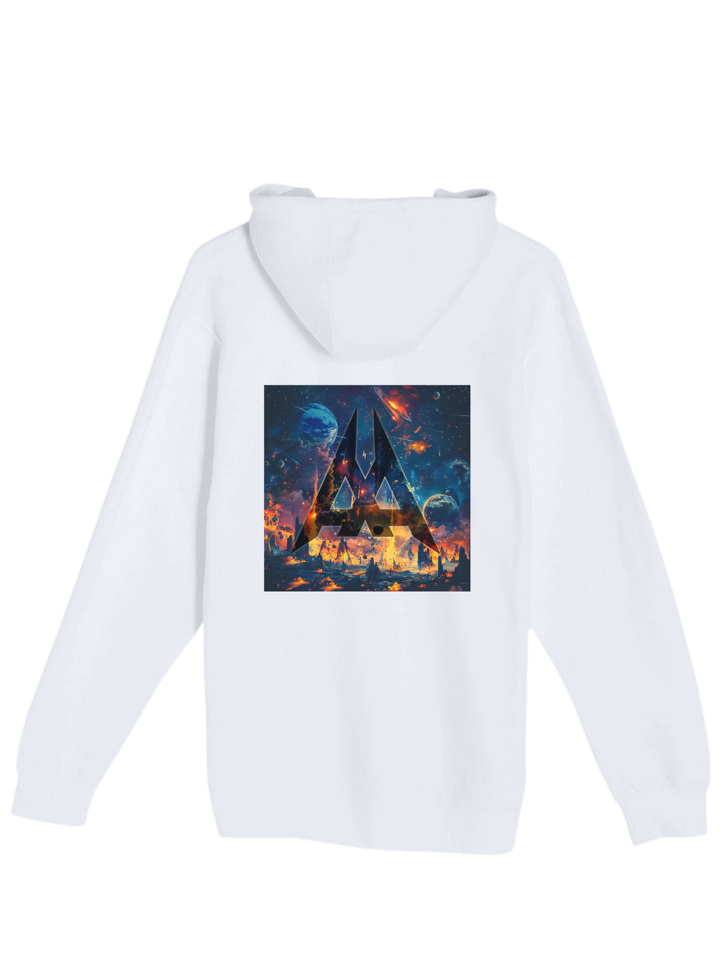 Aaetheria Pullover Hoodie Front and back Print