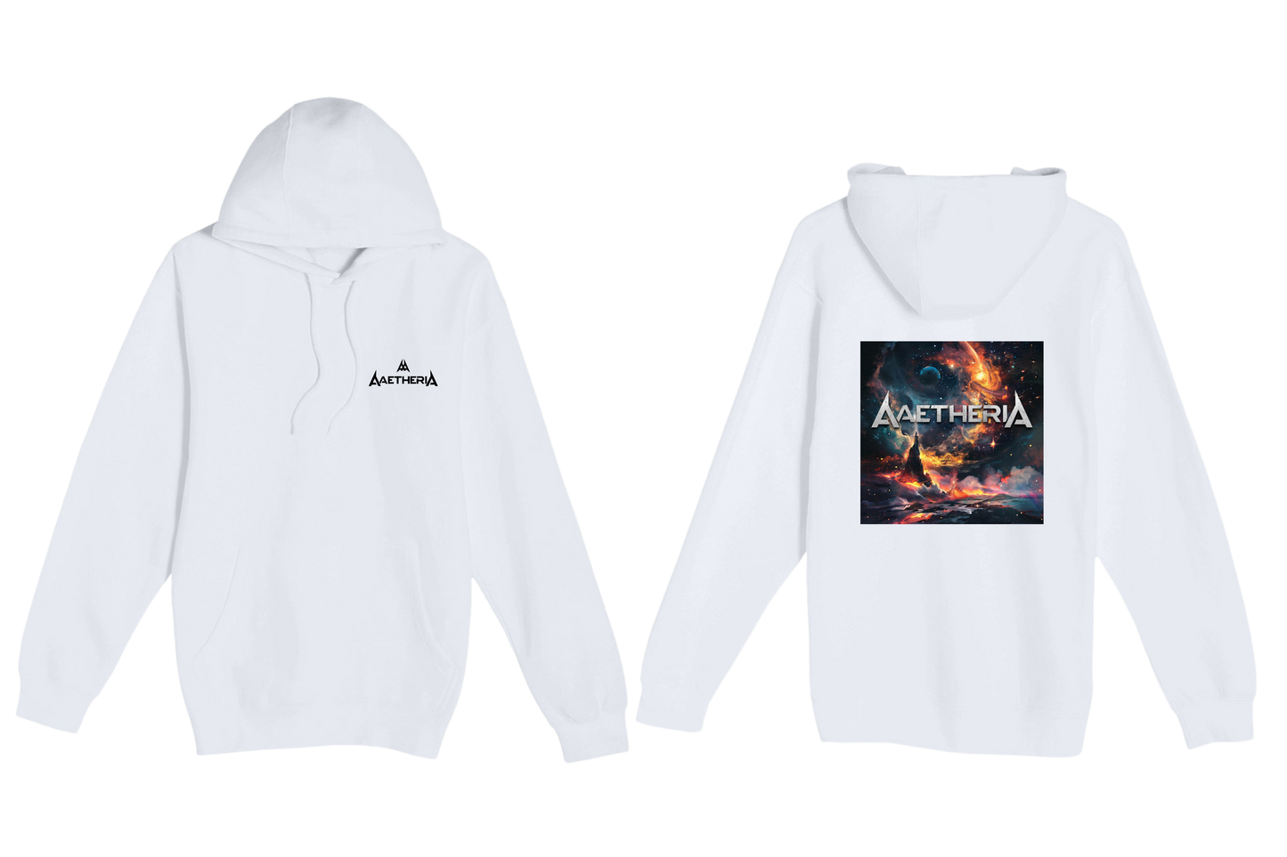 Aaetheria Pullover Hoodie Front and back Print