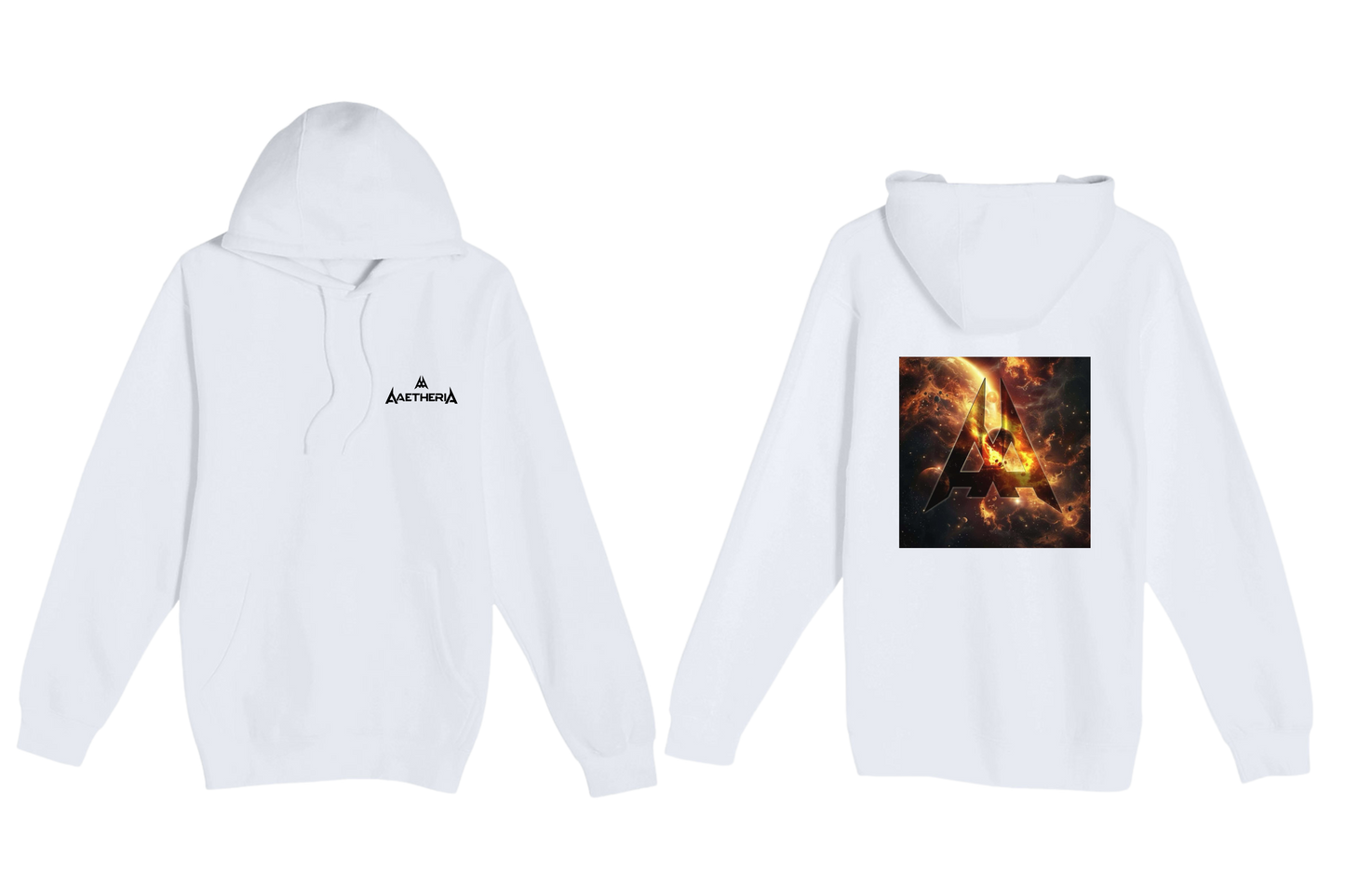 Aaetheria Pullover Hoodie Front and back Print