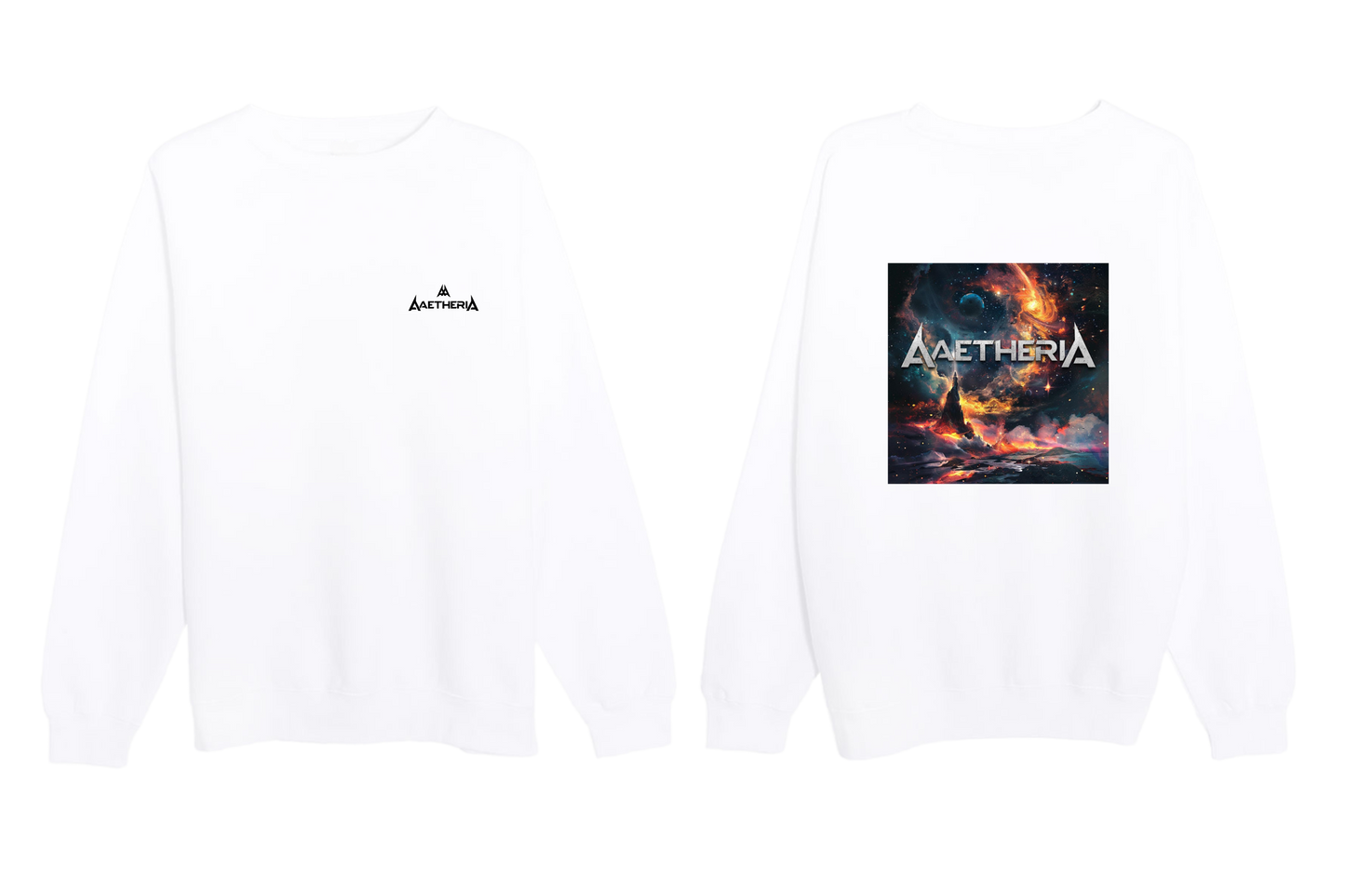 Aaetheria Premium Sweatshirt Front and Back