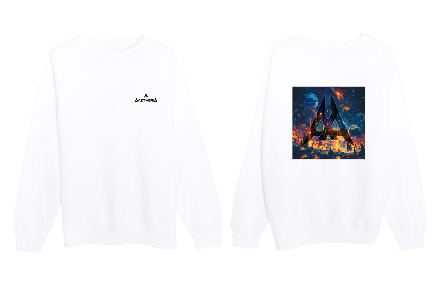 Aaetheria Long Sleeve Tee Front and Back Print
