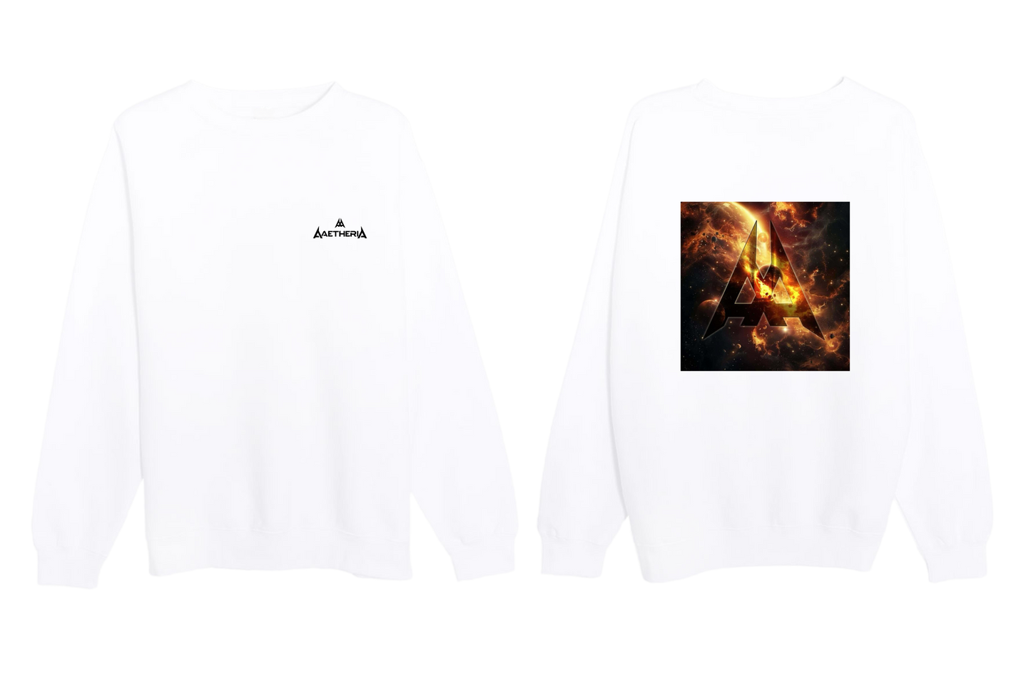 Aaetheria Premium Sweatshirt Front and Back
