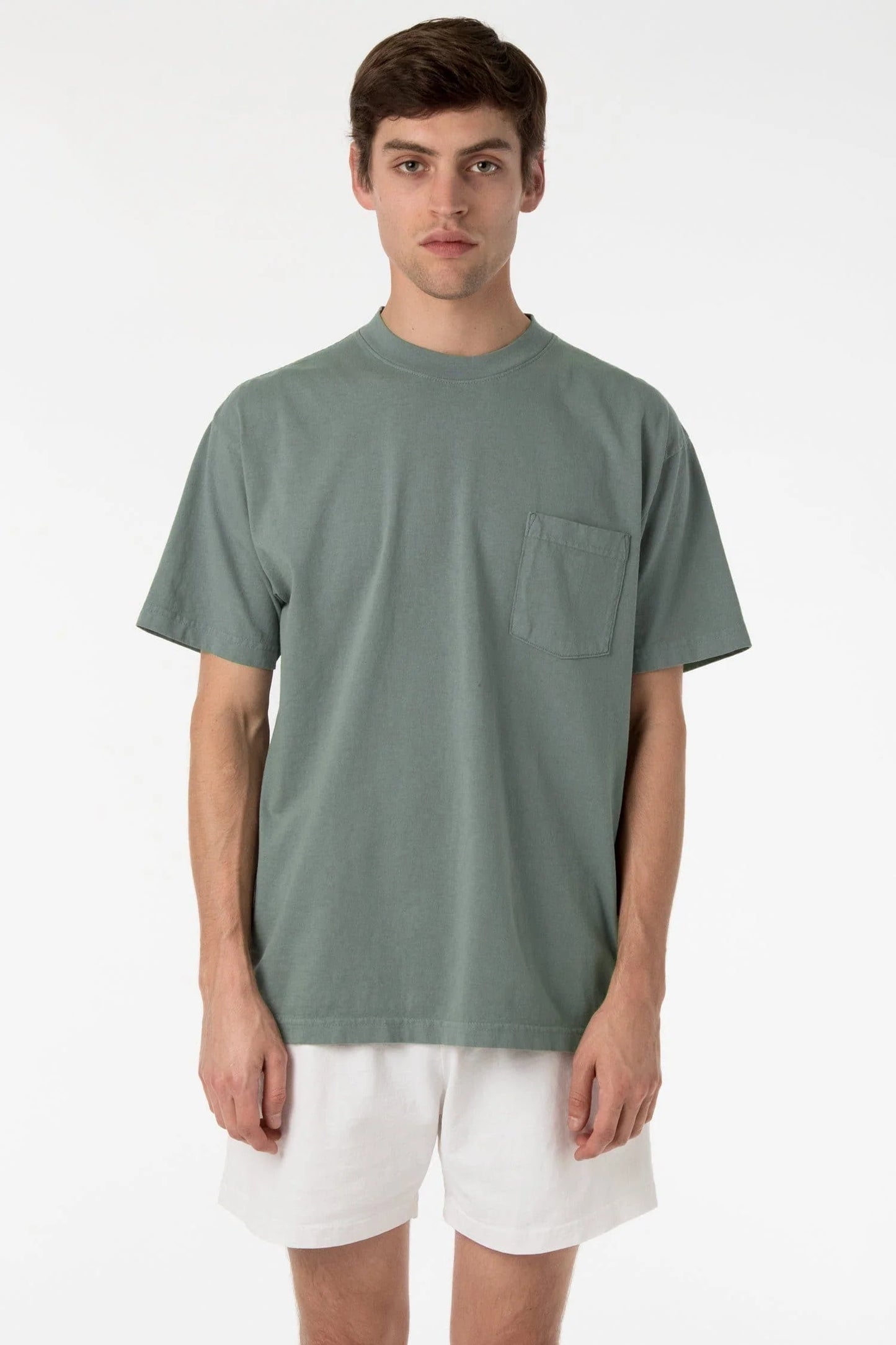 Short Sleeve Garment Dye Pocket T-Shirt - 1809GD