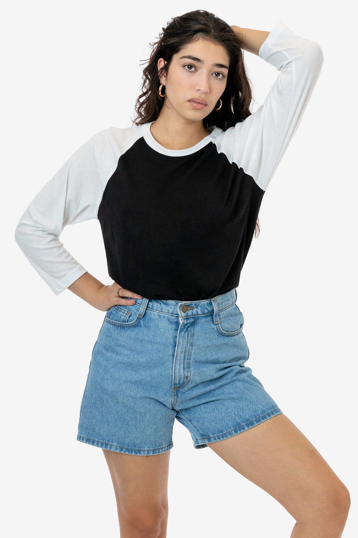 3/4 Sleeve Cotton Poly Raglan 3.8 oz - FF53