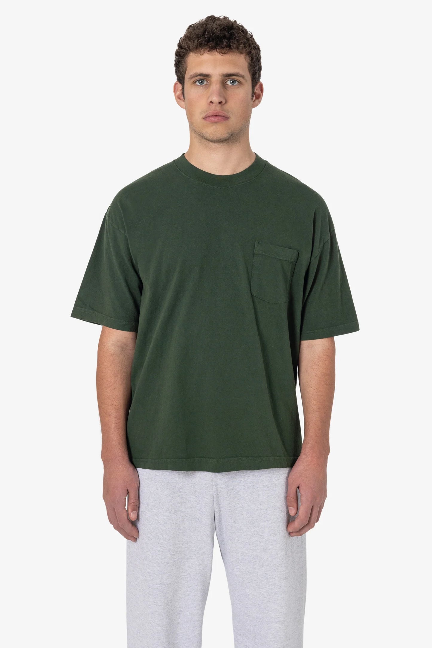 Short Sleeve Garment Dye Pocket T-Shirt - 1809GD