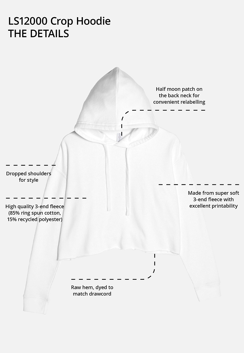 Crop Hoodie LS12000