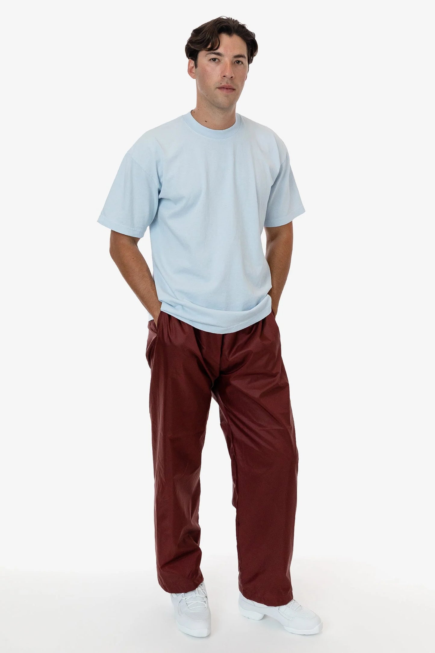 Bottoms-Nylon Taffeta Lined Track Pant - RNF405