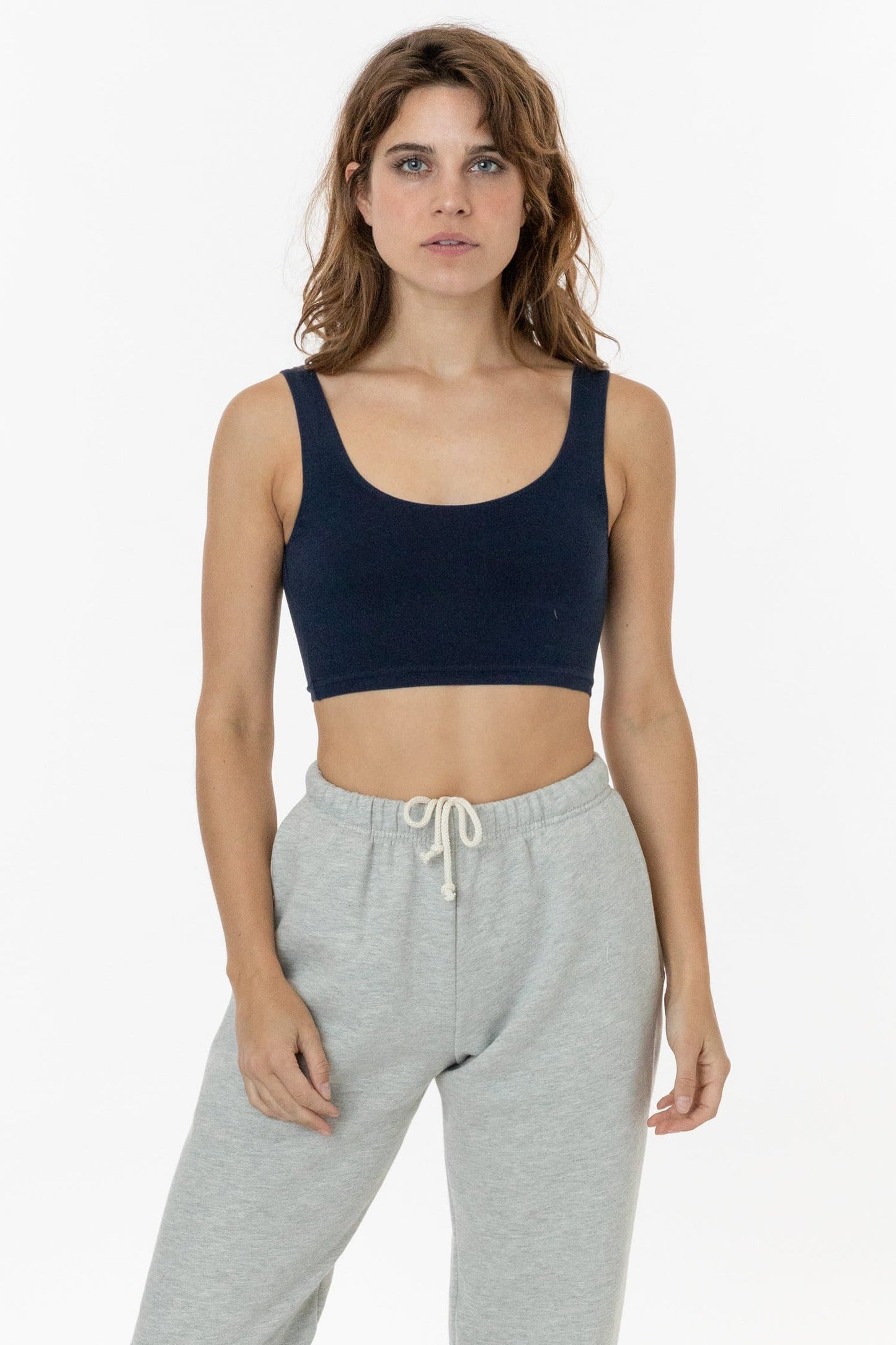 Cotton Spandex Crop Tank - 8383GD