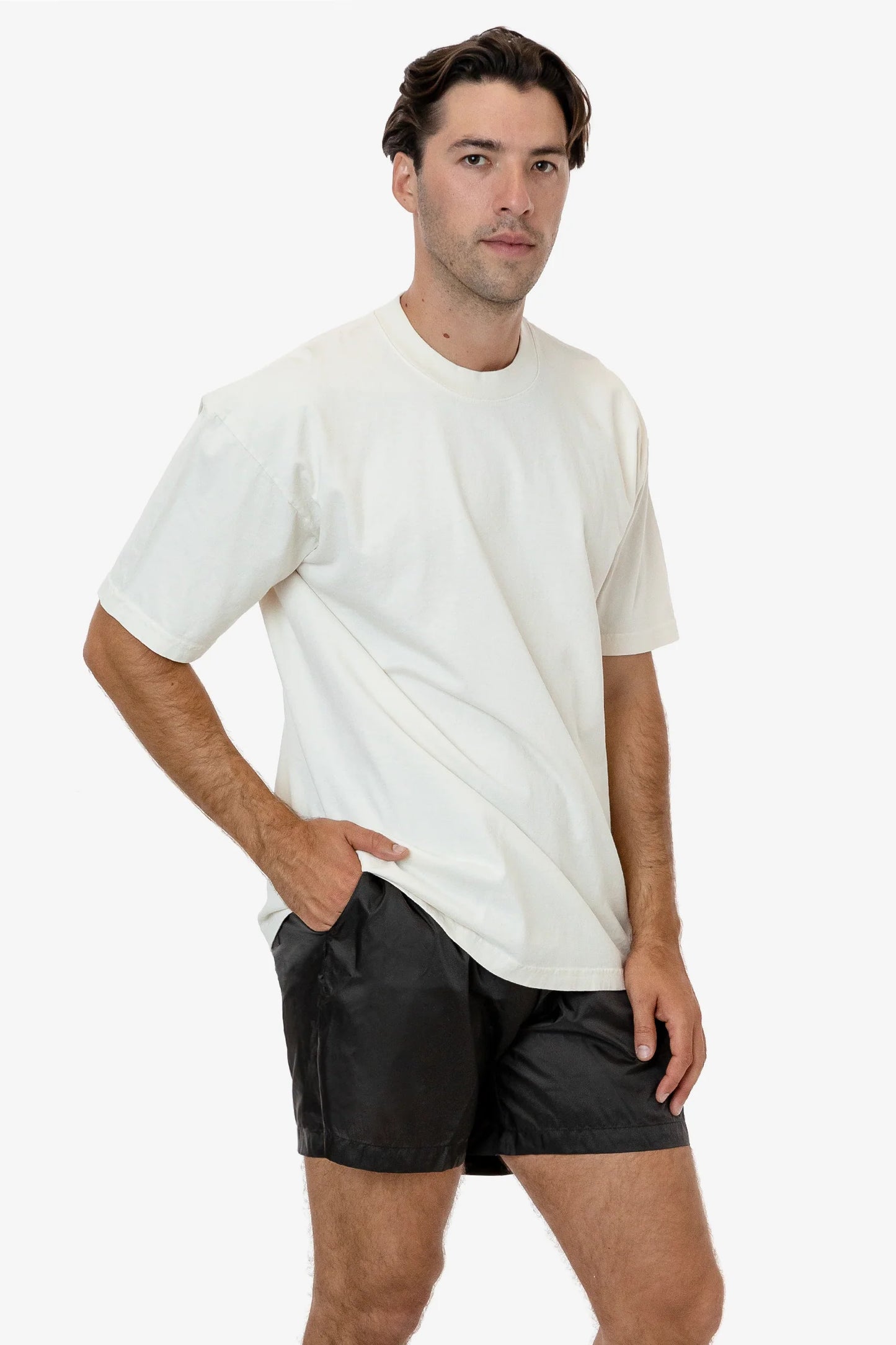 Bottoms - Nylon Taffeta Wide Shorts - RNF412