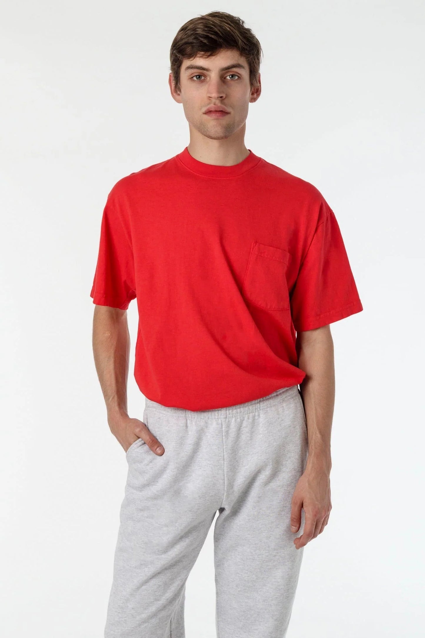 Short Sleeve Garment Dye Pocket T-Shirt - 1809GD