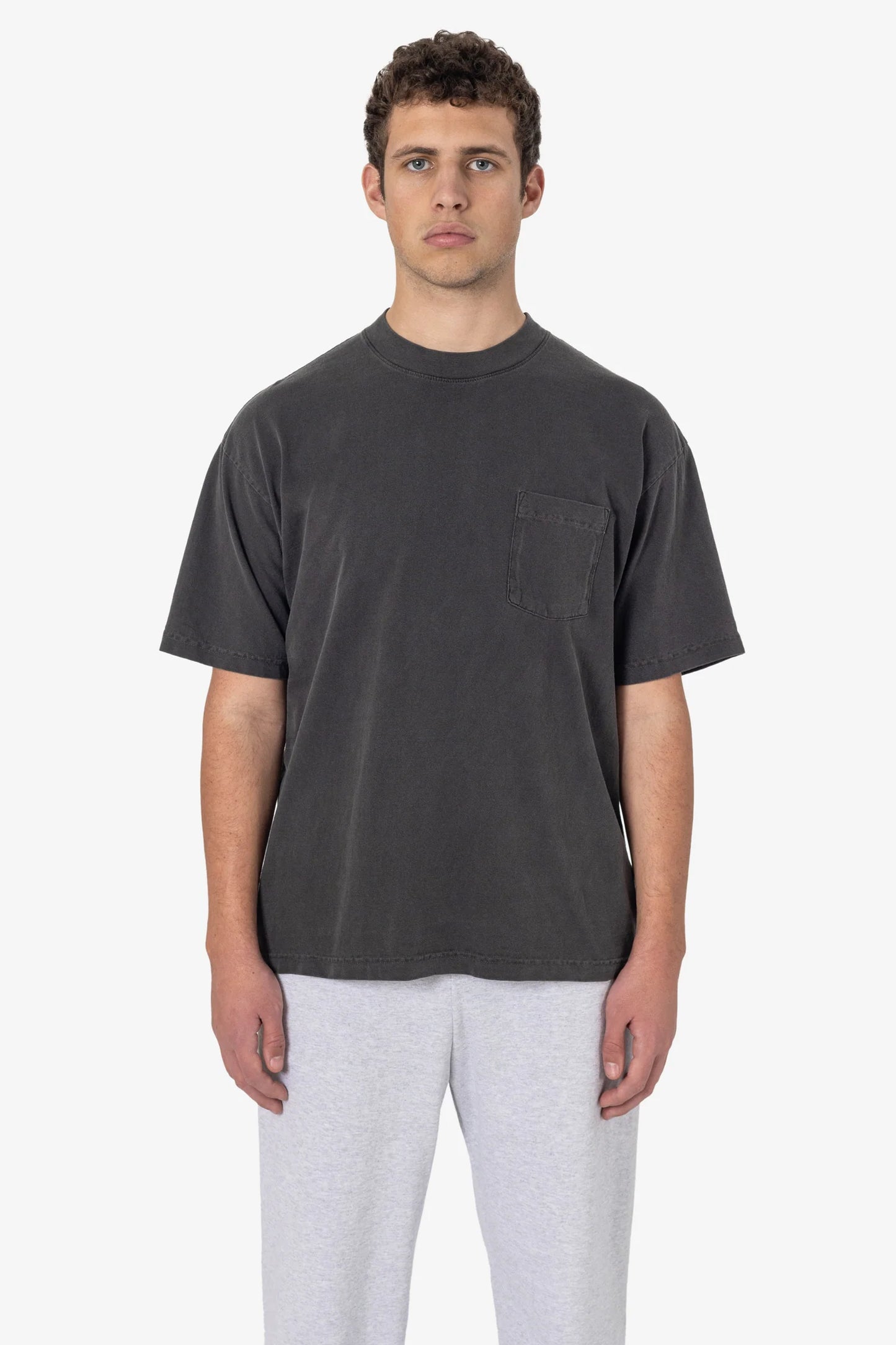 Short Sleeve Garment Dye Pocket T-Shirt - 1809GD