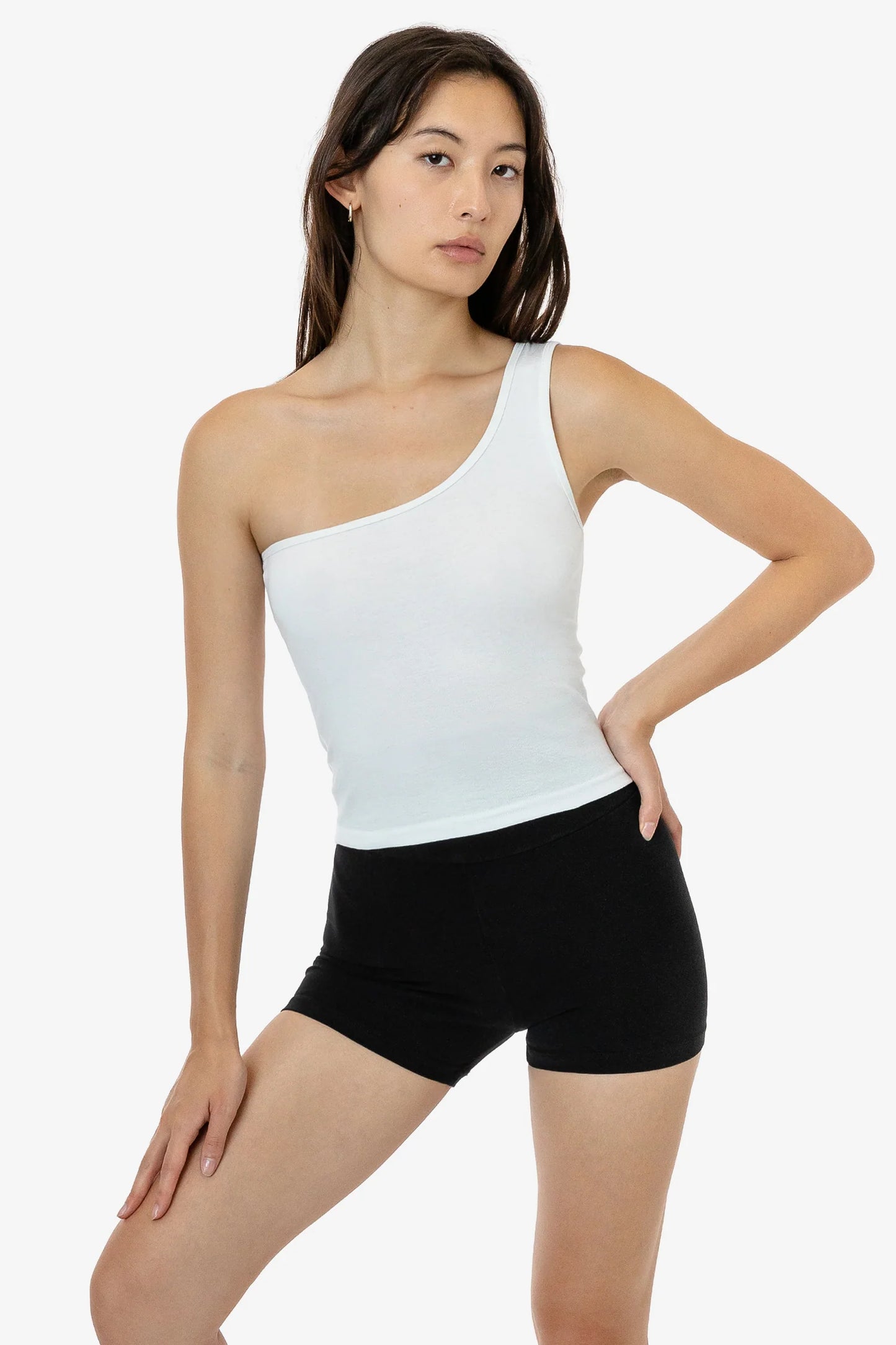 Baby Rib One Shoulder Top - 43089