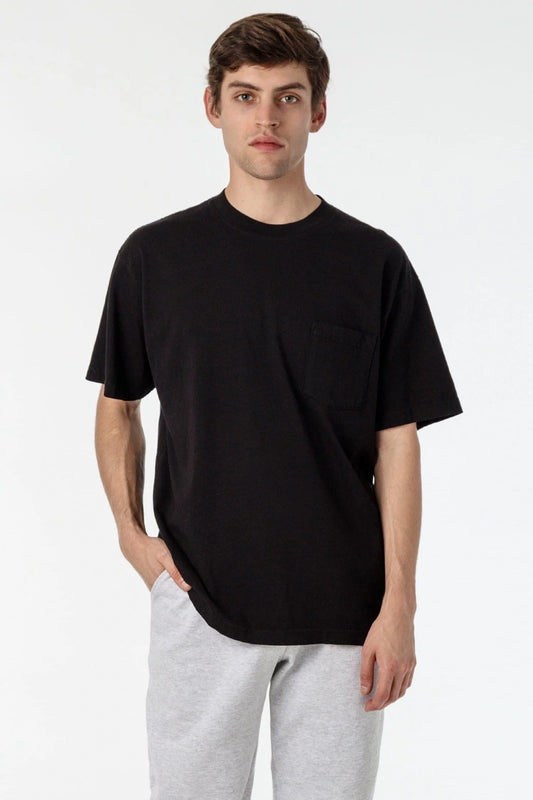 Short Sleeve Garment Dye Pocket T-Shirt - 1809GD
