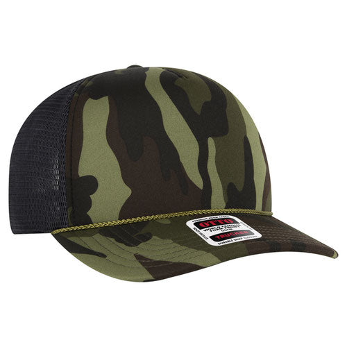 OTTO CAP "Otto Comfy Fit" 5 Panel High Crown Mesh Trucker Hat (39-167)