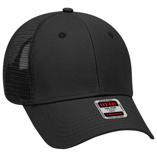 OTTO CAP 6 Panel Low Profile Mesh Back Trucker Hat (83-942)