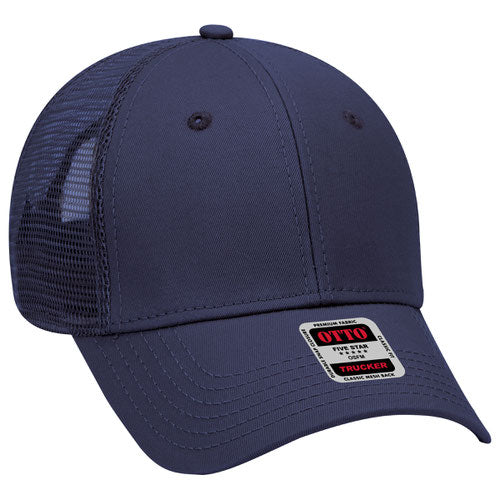 OTTO CAP 6 Panel Low Profile Mesh Back Trucker Hat (83-942)