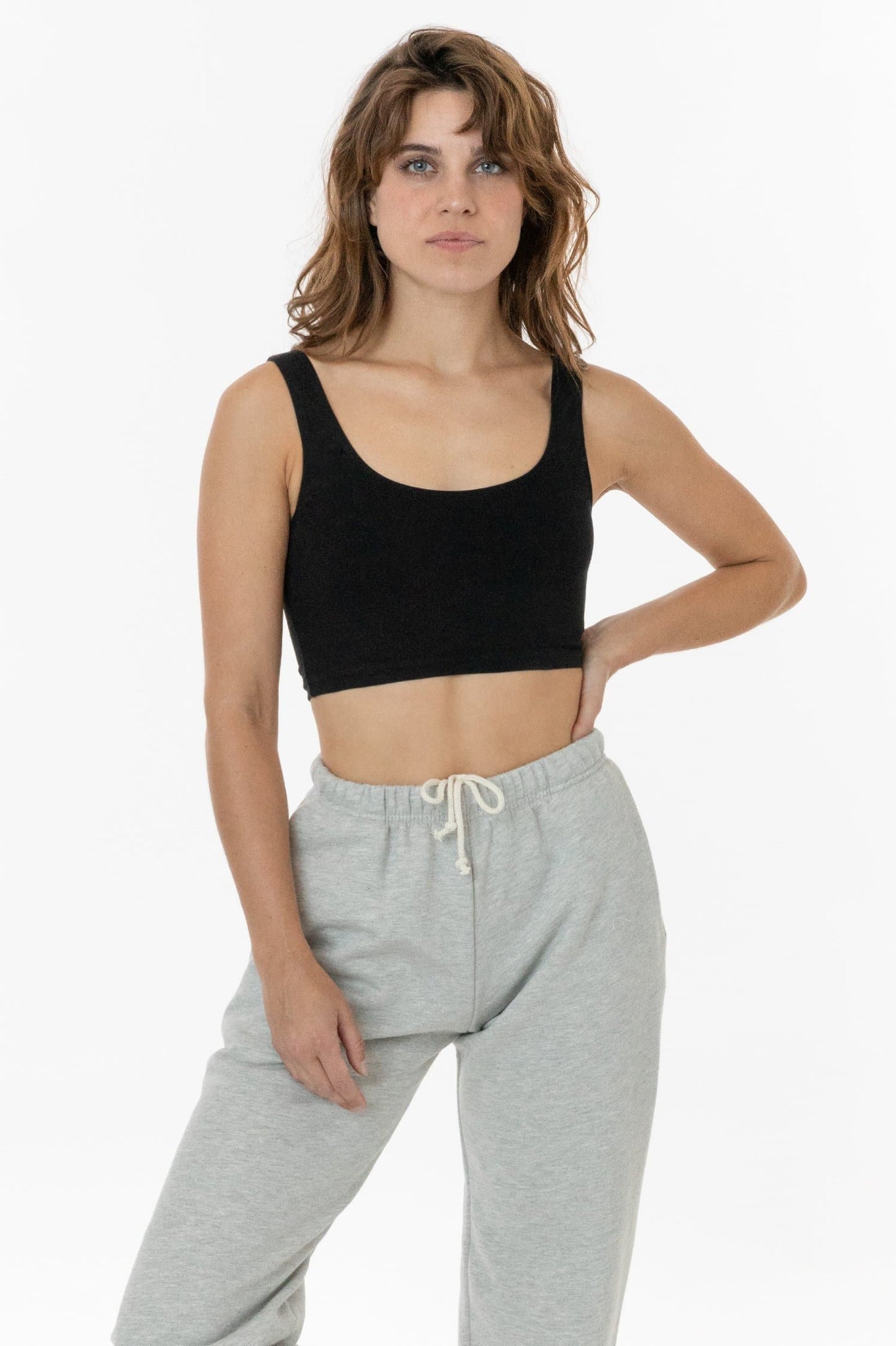 Cotton Spandex Crop Tank - 8383GD