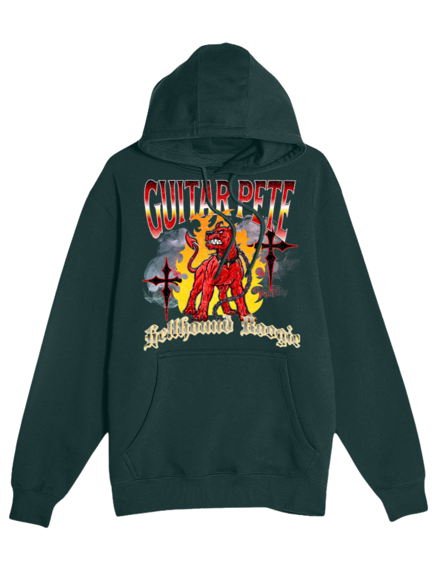 Guitar Pete Cross Hoodies