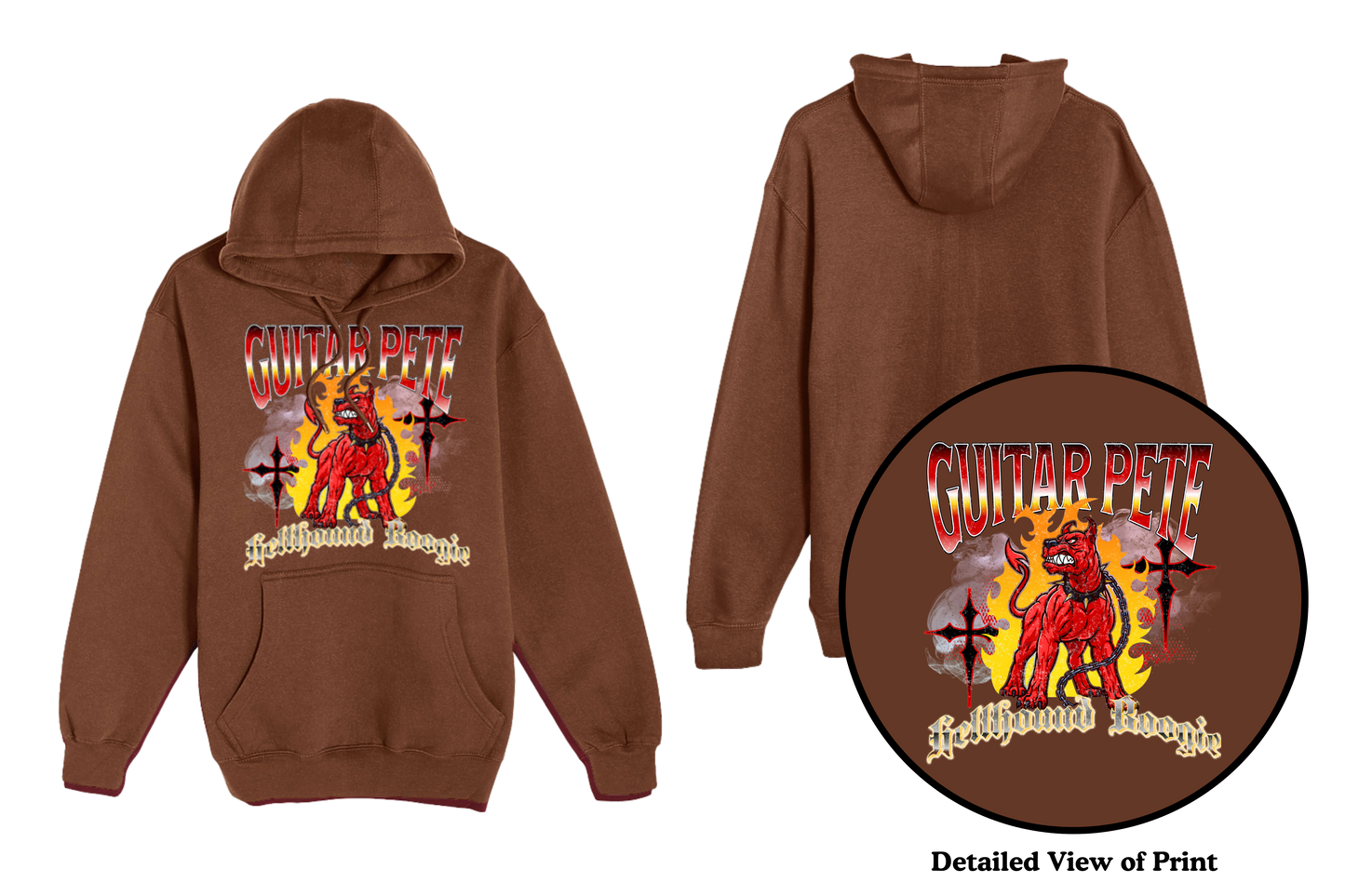 Guitar Pete Cross Hoodies