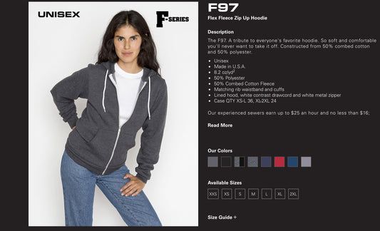 Flex Fleece Zip Up Hoodie - F97