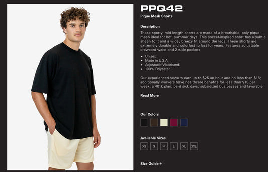 Bottom- Pique Mesh Shorts - PPQ42