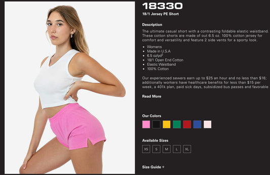 bottom- 18-1 Jersey PE Short - 18330