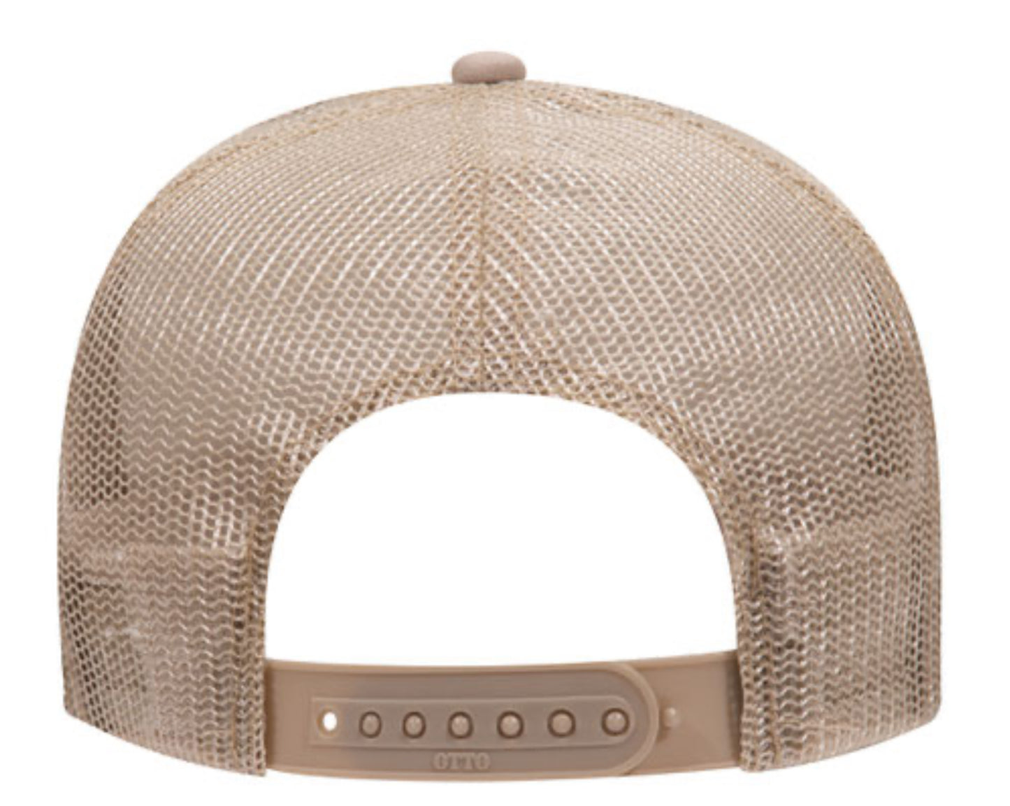 OTTO CAP 5 PANEL MID PROFILE MESH BACK TRUCKER HAT- SOLID 32467