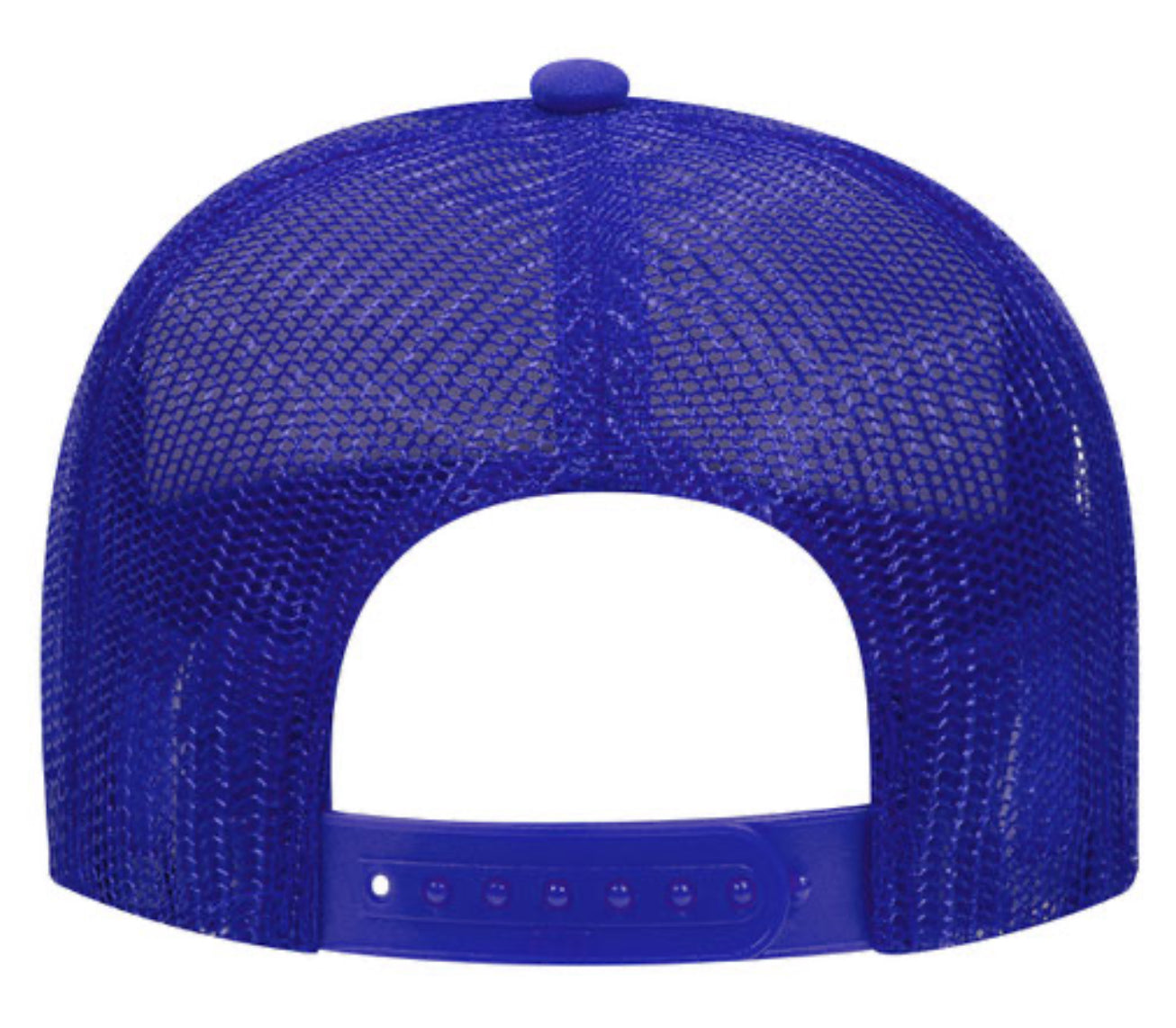 OTTO CAP 5 PANEL MID PROFILE MESH BACK TRUCKER HAT- FRONT SPLIT 32467